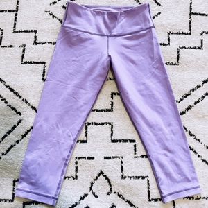 Lululemon cropped purple leggings
